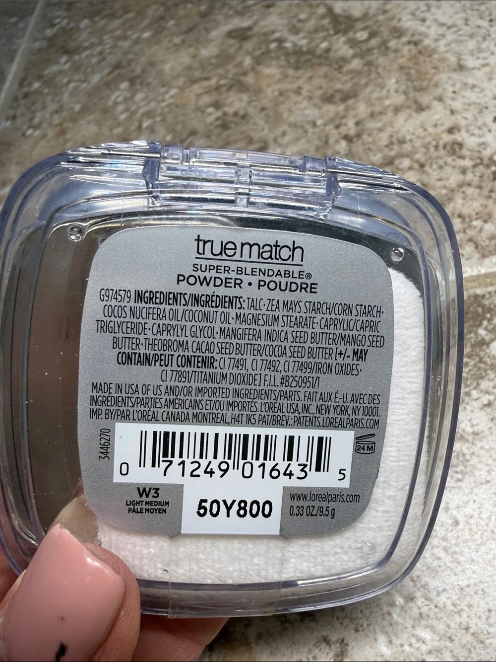 L'Oreal True Match Super-Blendable Powder - Light medium. W3. Seal is broken.